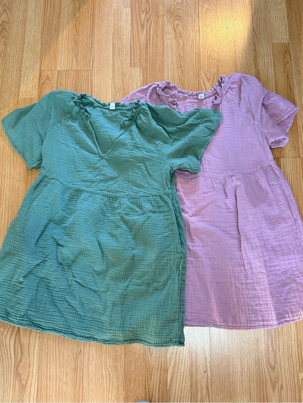 Women’s Old Navy Babydoll Dresses Size L Pink Green